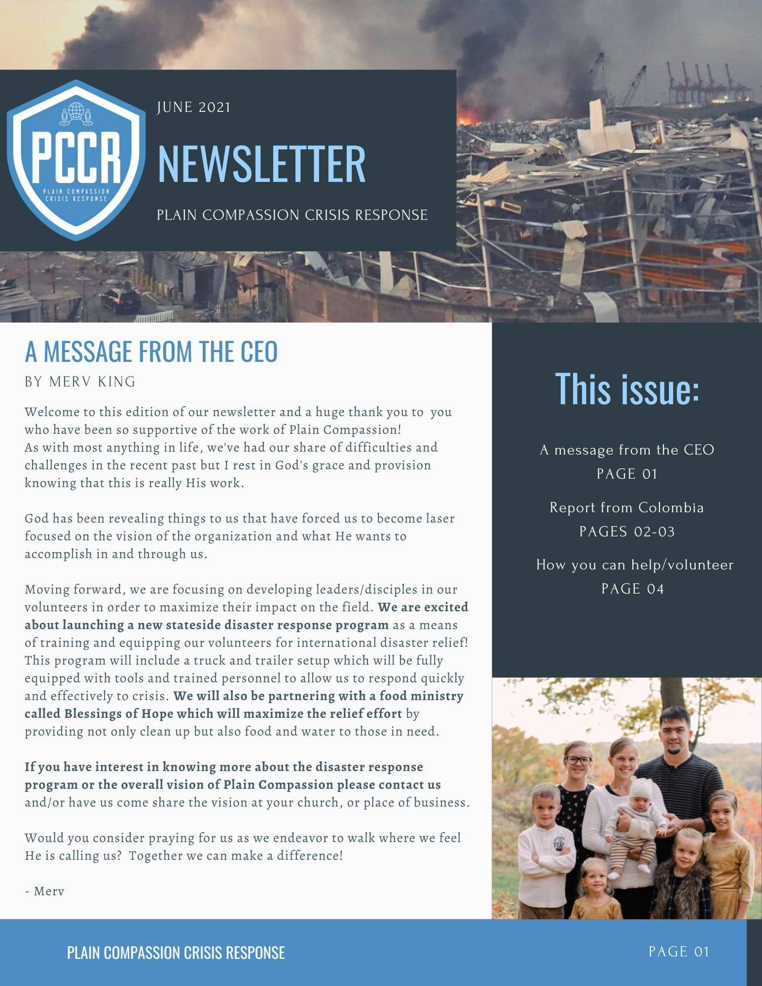 Newsletter Cover Page